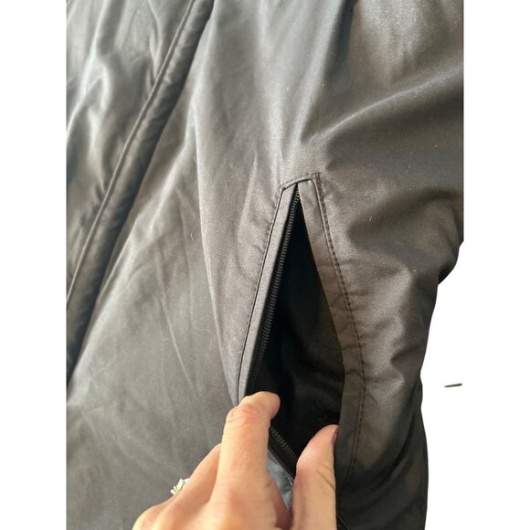 Vintage Polaris Men’s L Black Ski Bib Snowsuit Adjustable Straps Snowmobile - Picture 4 of 16